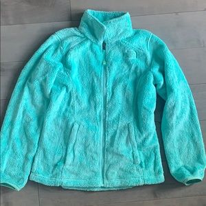 North face fleece zip sweatshirt